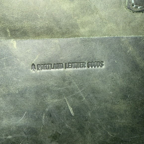 Portland Leather Goods PLG Mini Classic Crossbody Tote Bag Purse Forrest Green - Picture 7 of 13